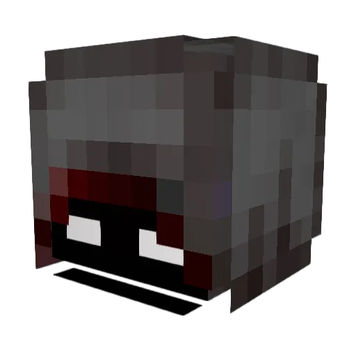AsPahlt Minecraft avatar head, 3D render