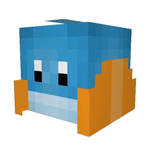 AsRareAsAPear Minecraft avatar head, 3D render