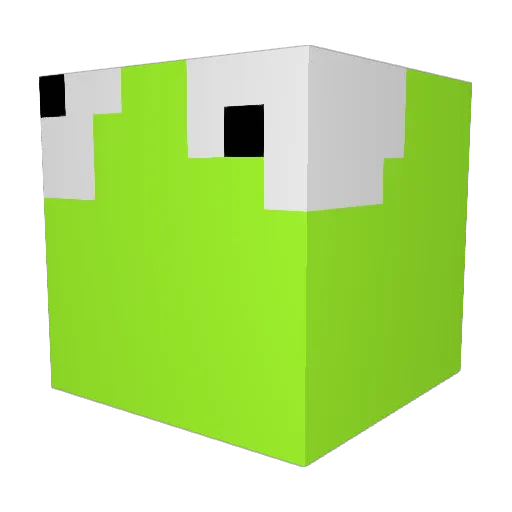 AsYouExpected Minecraft avatar head, 3D render