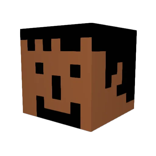 Asa702 Minecraft avatar head, 3D render