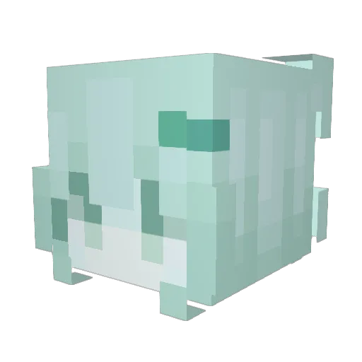 Asaagi_ Minecraft avatar head, 3D render