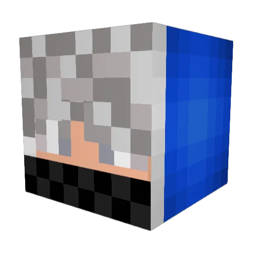 Asaf_Hamagniv Minecraft avatar head, 3D render