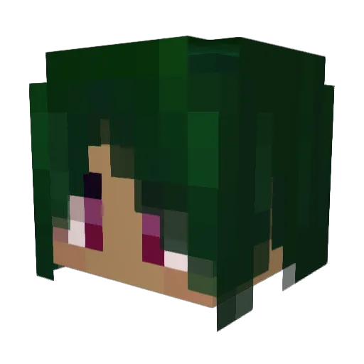 Asahi_8568 Minecraft avatar head, 3D render