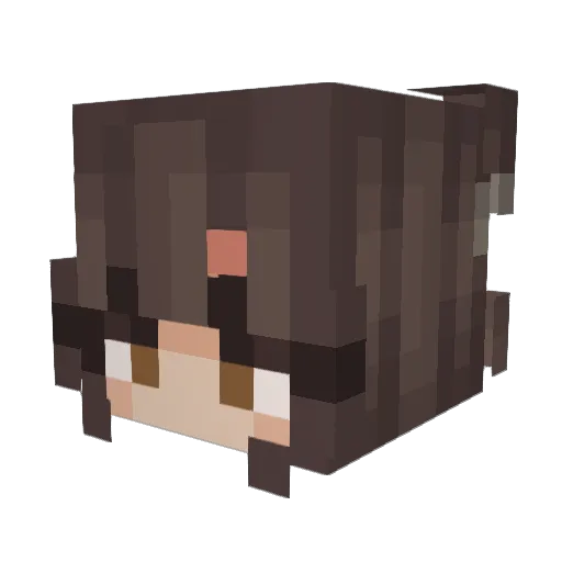 Asahi_Katsuki Minecraft avatar head, 3D render