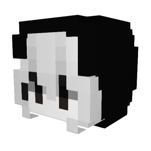 Asaka_Quintes Minecraft avatar head, 3D render