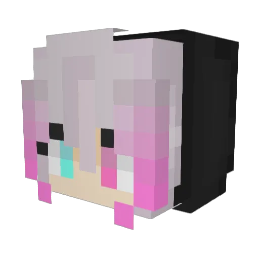 Asakojo Minecraft avatar head, 3D render