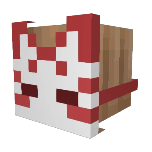 Asakura_Momo Minecraft avatar head, 3D render