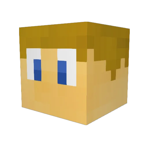 Asalan95 Minecraft avatar head, 3D render