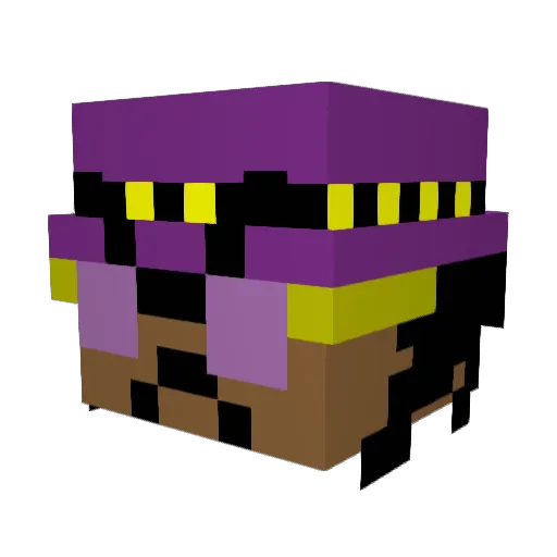 AsanEyesight Minecraft avatar head, 3D render