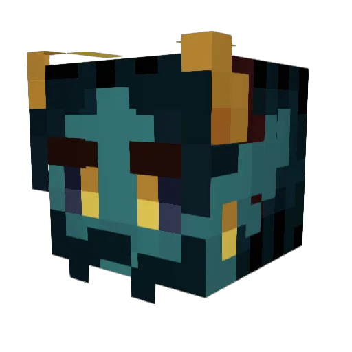 Asanyr Minecraft avatar head, 3D render