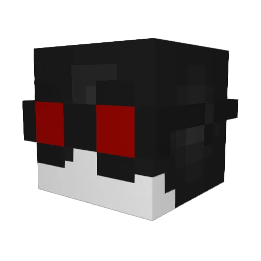 Asap Minecraft avatar head, 3D render