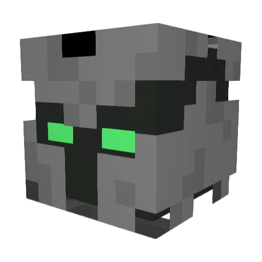 Asarael Minecraft avatar head, 3D render