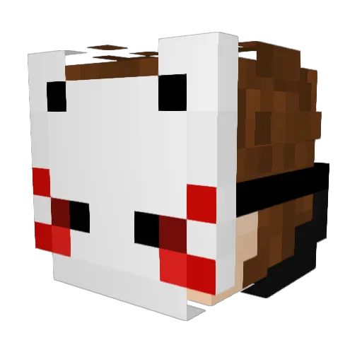 Asassiu Minecraft avatar head, 3D render