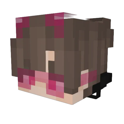 Asauntov Minecraft avatar head, 3D render