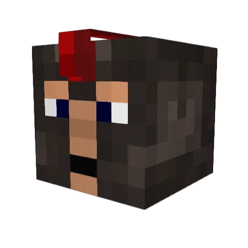 Asbo_Monster Minecraft avatar head, 3D render