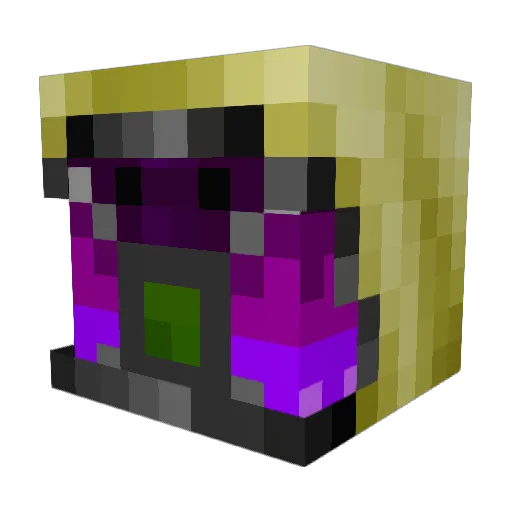 AscIepius Minecraft avatar head, 3D render