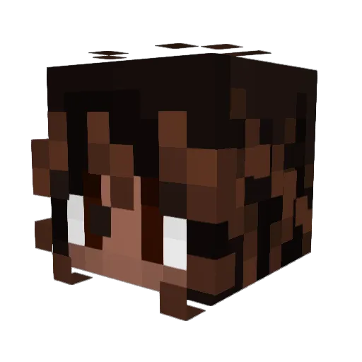 AscellaGypsy Minecraft avatar head, 3D render