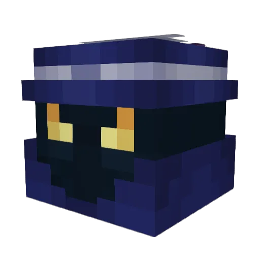 Ascendage Minecraft avatar head, 3D render