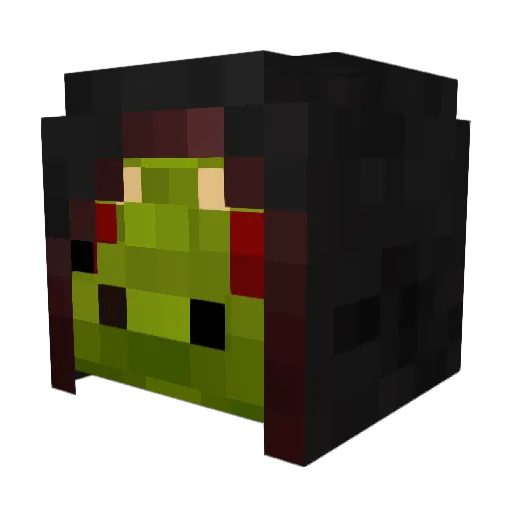 AscendantLizard Minecraft avatar head, 3D render