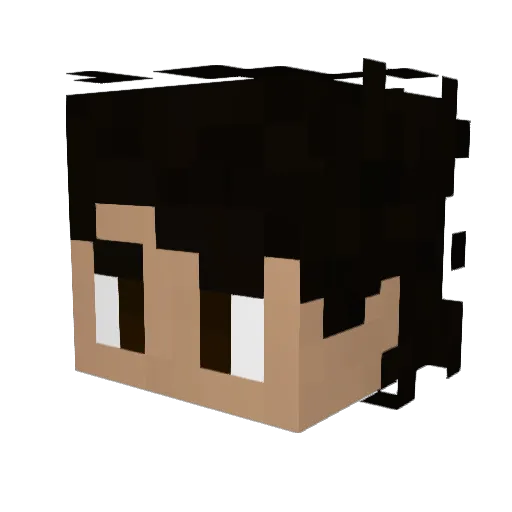 AscendedCheese Minecraft avatar head, 3D render