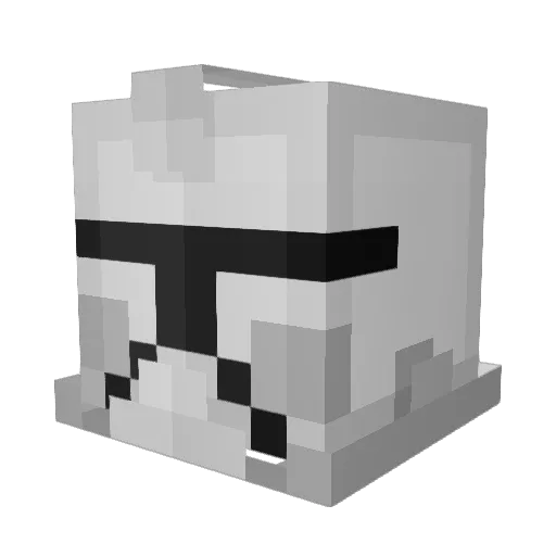 Ascended_Thief Minecraft avatar head, 3D render
