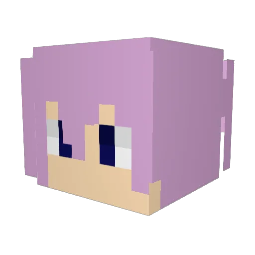 Ascendents Minecraft avatar head, 3D render
