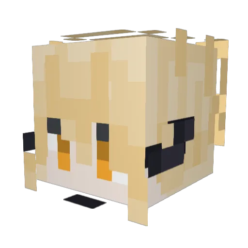 AscenderLucs Minecraft avatar head, 3D render