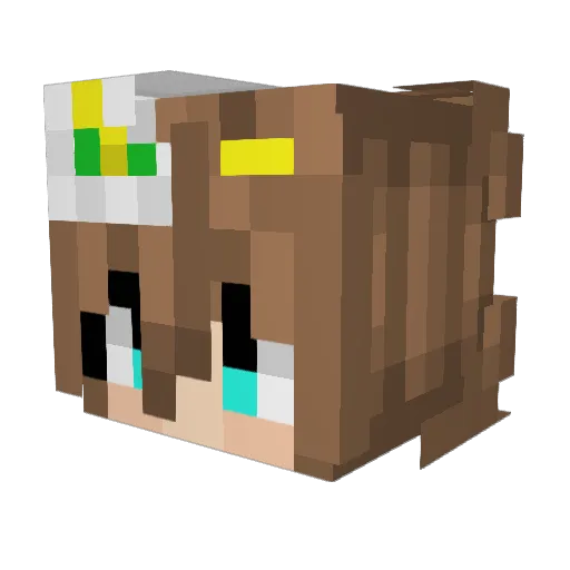 AscensionFM Minecraft avatar head, 3D render