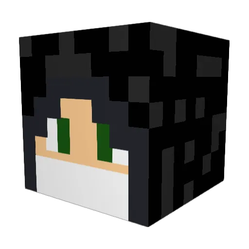 Ascension_RU Minecraft avatar head, 3D render