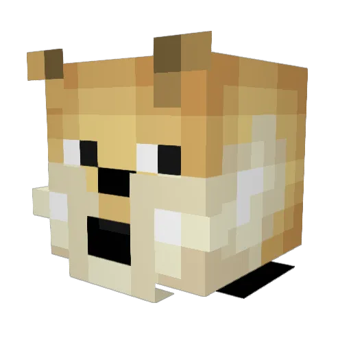 Ascetic1066 Minecraft avatar head, 3D render