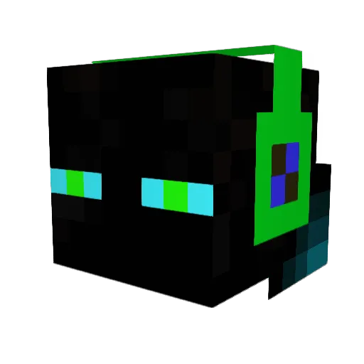 Aschox Minecraft avatar head, 3D render