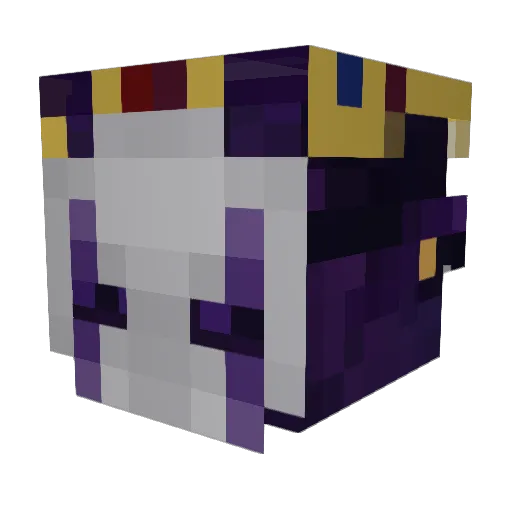 Ascianlive Minecraft avatar head, 3D render