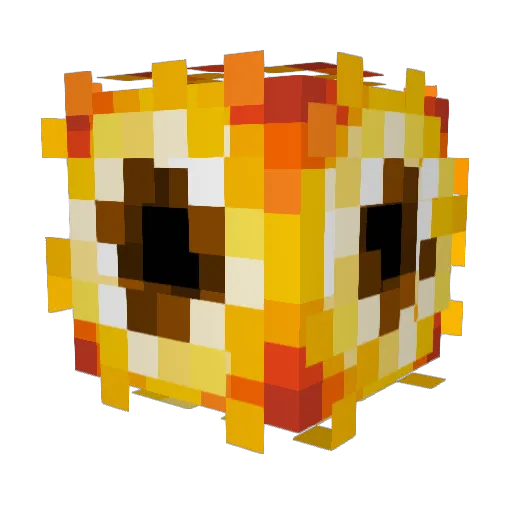 Asciim0v Minecraft avatar head, 3D render
