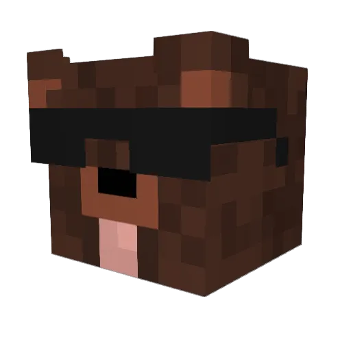 Ascle_pios Minecraft avatar head, 3D render