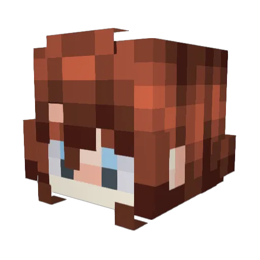 Asdf405 Minecraft avatar head, 3D render