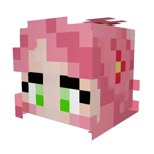 AsdfLaureb Minecraft avatar head, 3D render