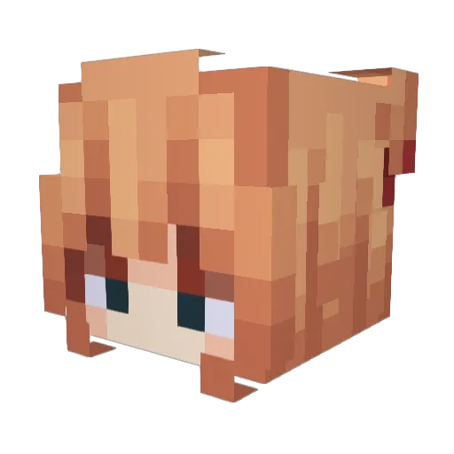 Asdivine97 Minecraft avatar head, 3D render