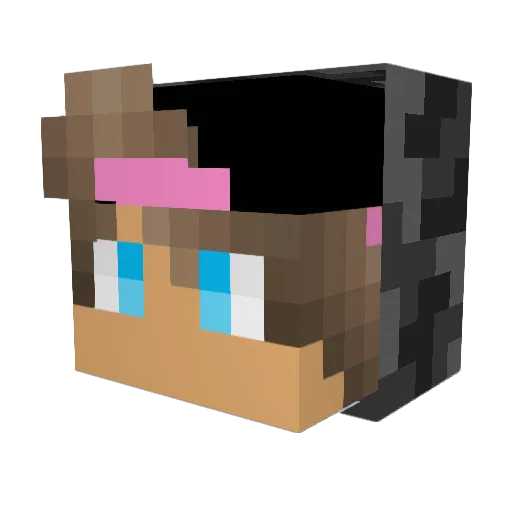 Asensio10 Minecraft avatar head, 3D render