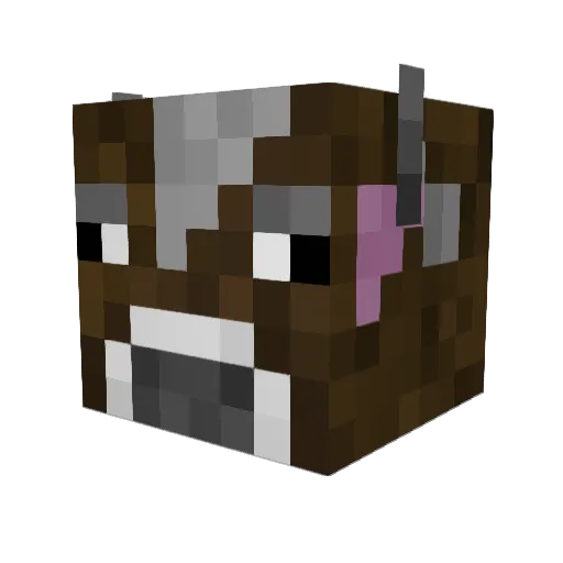 Asepix Minecraft avatar head, 3D render