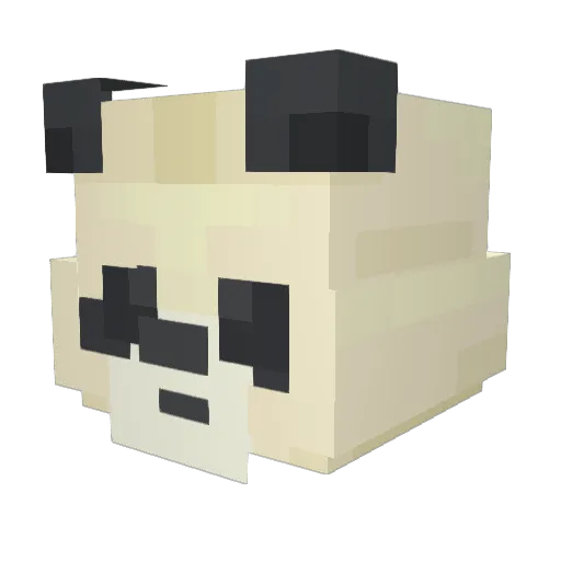 Aserdl Minecraft avatar head, 3D render