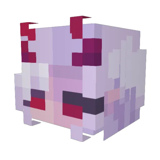 Aserilla Minecraft avatar head, 3D render
