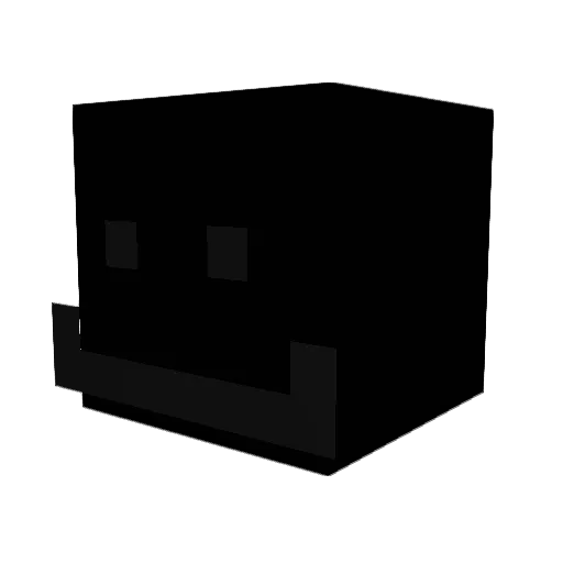 Aserzu Minecraft avatar head, 3D render