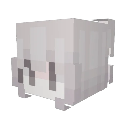 Asesina Minecraft avatar head, 3D render