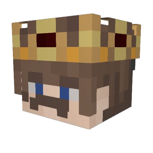 Asesinloc13 Minecraft avatar head, 3D render