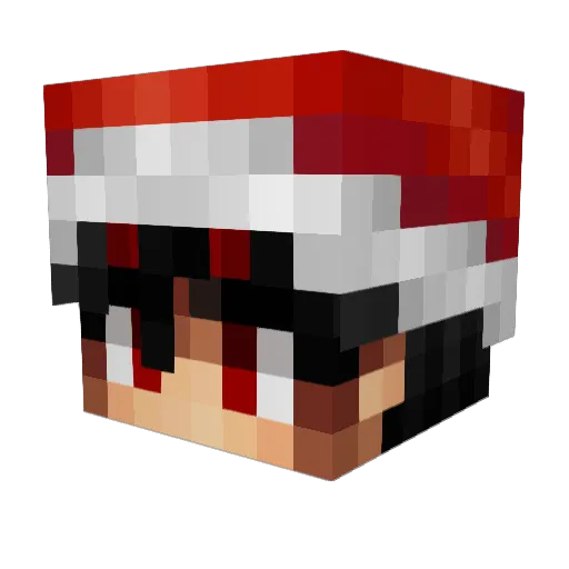 Asfalt97 Minecraft avatar head, 3D render