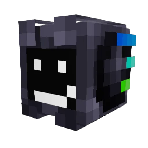 Asfdestructor Minecraft avatar head, 3D render