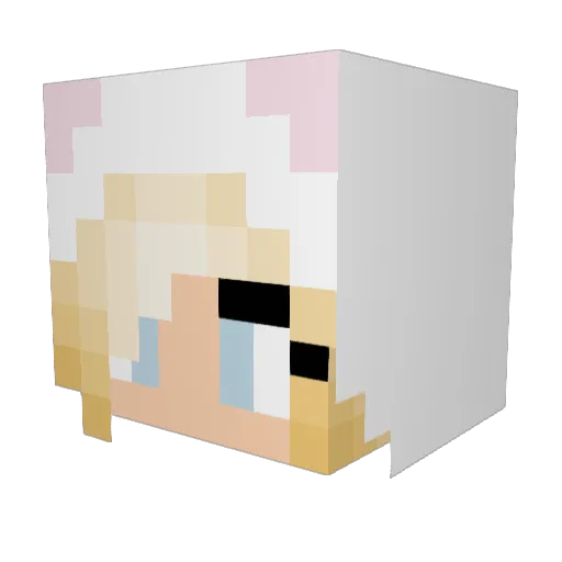 Asgauard Minecraft avatar head, 3D render