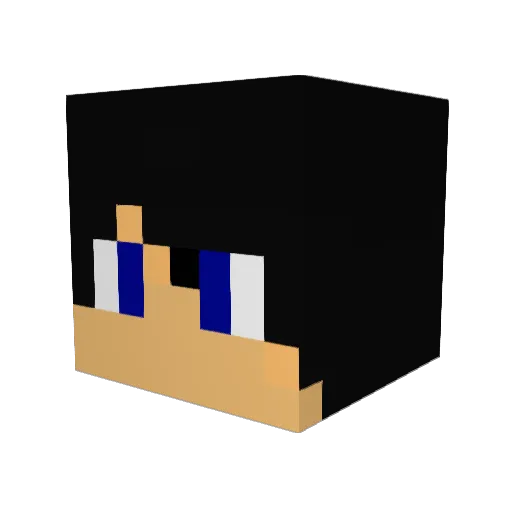Asger2014 Minecraft avatar head, 3D render