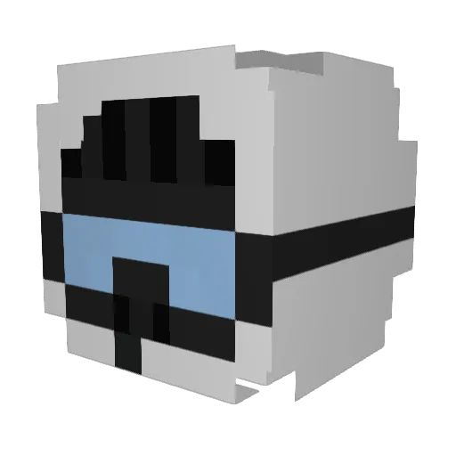 Asger_BS Minecraft avatar head, 3D render