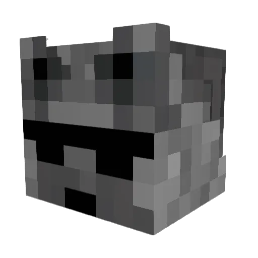 Ash083 Minecraft avatar head, 3D render